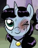 Size: 130x166 | Tagged: safe, derpibooru import, idw, professor inkwell, pony, unicorn, spoiler:comicm08, cropped, female, image, injured, jpeg, mare, medal, official comic, picture for breezies, scar, smiling, you know for kids