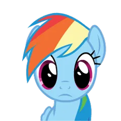 Size: 250x250 | Tagged: safe, artist:sasha-flyer, derpibooru import, rainbow dash, pegasus, pony, 3d saul goodman, animated, animated png, better call saul, female, image, mare, mare stare, meme, png, ponified meme, simple background, solo, stare, transparent background, vector, zoomed in