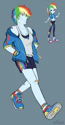 Size: 785x1504 | Tagged: safe, artist:elioo, derpibooru import, rainbow dash, equestria girls, clothes, female, image, png, solo