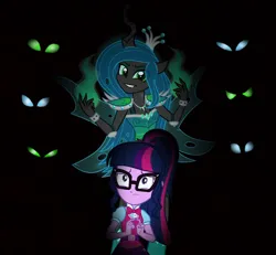 Size: 2328x2150 | Tagged: safe, derpibooru import, queen chrysalis, sci-twi, twilight sparkle, human, equestria girls, equestria girls-ified, female, image, png