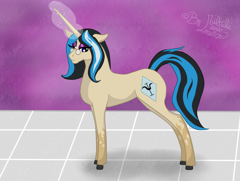 Size: 3594x2708 | Tagged: safe, artist:loopina, derpibooru import, oc, oc:heart sapphire, unicorn, female, image, magic, png