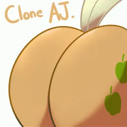 Size: 3800x3800 | Tagged: suggestive, artist:maren, derpibooru import, mean applejack, pony, the mean 6, 2020, butt, clone, close-up, high res, image, jpeg, old art, plot, raised tail, solo, tail