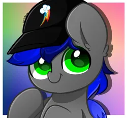 Size: 2800x2600 | Tagged: safe, artist:kittyrosie, derpibooru import, oc, unofficial characters only, pony, cap, commission, cute, hat, icon, image, ocbetes, png