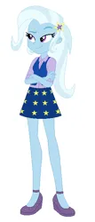Size: 267x624 | Tagged: safe, artist:lorenzodennis28, artist:selenaede, derpibooru import, trixie, human, equestria girls, friendship games, base used, clothes, crossed arms, high heels, image, png, school spirit, school uniform, schoolgirl, shoes, simple background, solo, white background