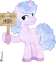 Size: 4000x4408 | Tagged: safe, artist:melisareb, derpibooru import, crystal pony, pony, unicorn, .svg available, absurd resolution, crossover, image, kleptocorns, lidded eyes, male, miir, png, sign, simple background, solo, stallion, text, transparent background, unamused, vector