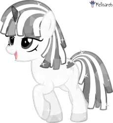 Size: 4000x4364 | Tagged: safe, artist:melisareb, derpibooru import, crystal pony, pony, unicorn, .svg available, absurd resolution, crossover, emo, eyeshadow, female, image, kleptocorns, lidded eyes, makeup, mare, open mouth, png, raised hoof, shade (kleptocorns), simple background, solo, transparent background, vector