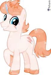 Size: 4000x5873 | Tagged: safe, artist:melisareb, derpibooru import, crystal pony, pony, unicorn, .svg available, absurd resolution, crossover, dave (kleptocorns), image, kleptocorns, looking at you, male, png, raised hoof, simple background, smiling, smiling at you, solo, stallion, transparent background, vector