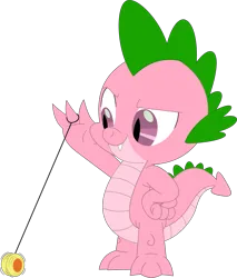 Size: 3033x3557 | Tagged: safe, artist:ponygamer2020, artist:porygon2z, derpibooru import, edit, spike, spike (g1), dragon, anniversary, g1, g1 to g4, g4, generation leap, happy birthday mlp:fim, image, male, mlp fim's twelfth anniversary, png, recolor, simple background, solo, transparent background, vector, yo-yo