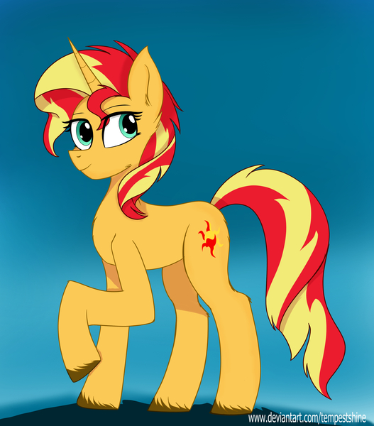 Size: 2541x2894 | Tagged: safe, artist:tempestshine, derpibooru import, sunset shimmer, pony, unicorn, female, image, jpeg, solo