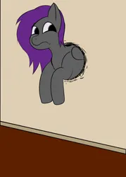 Size: 2920x4080 | Tagged: safe, artist:smidrak, derpibooru import, oc, oc:fritzy, unofficial characters only, pony, female, hole in the wall, image, png, solo, stuck, through wall, worried