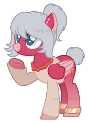 Size: 1100x1500 | Tagged: safe, artist:katelynleeann42, derpibooru import, oc, pegasus, pony, base used, clothes, colored wings, female, image, mare, png, shirt, simple background, solo, transparent background, two toned wings, wings