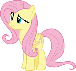 Size: 3192x3000 | Tagged: safe, artist:cloudyglow, derpibooru import, fluttershy, pegasus, pony, stare master, .ai available, confluttershy, confused, female, folded wings, image, mare, png, simple background, solo, transparent background, vector, wings