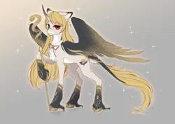 Size: 4961x3508 | Tagged: safe, artist:mian1205, derpibooru import, oc, unofficial characters only, alicorn, pony, alicorn oc, horn, image, png, solo, wings