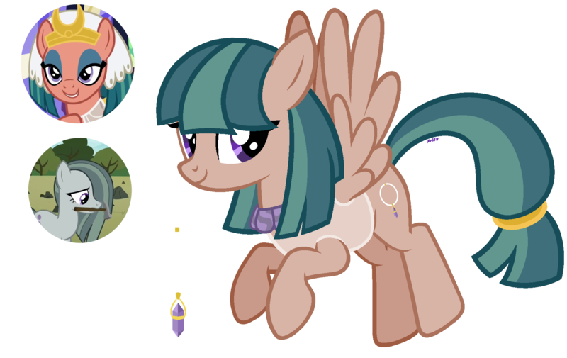 Size: 1900x1200 | Tagged: safe, artist:cherrycandi, derpibooru import, marble pie, somnambula, pegasus, pony, base used, clothes, cutie mark, female, fusion, image, jewelry, necklace, png, simple background, solo, transparent background