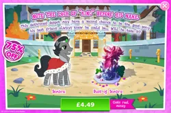 Size: 1962x1295 | Tagged: safe, derpibooru import, idw, official, king sombra, pony, unicorn, advertisement, black mane, black tail, bush, bust, cape, clothes, costs real money, crystal, english, gray coat, grey fur, horn, idw showified, image, jpeg, male, metal, numbers, reformed sombra, royal cape, sale, smiling, solo, solo focus, stallion, tail, text