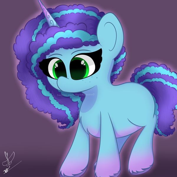 Size: 2000x2000 | Tagged: safe, derpibooru import, pony, unicorn, g5, spoiler:g5, cute, fanart, image, misty brightdawn, png, simple background, solo