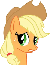 Size: 787x1015 | Tagged: safe, artist:totalcrazyness101, derpibooru import, applejack, earth pony, pony, applejack's hat, bust, cowboy hat, female, hat, image, mare, png, simple background, solo, transparent background