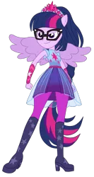 Size: 1900x3573 | Tagged: safe, artist:gmaplay, derpibooru import, sci-twi, twilight sparkle, ponified, pony, cheer you on, equestria girls, equestria girls series, spoiler:eqg series (season 2), image, png, ponied up, solo