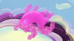 Size: 1920x1080 | Tagged: safe, artist:purblehoers, derpibooru import, pinkie pie, abstract, balloon, balloon animal, bubble, image, png, solo