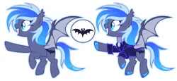 Size: 4658x2150 | Tagged: safe, artist:vi45, derpibooru import, oc, oc:nightglider, bat pony, pony, adoptable, bat pony oc, bat wings, clothes, female, image, jewelry, mare, png, simple background, white background, wings