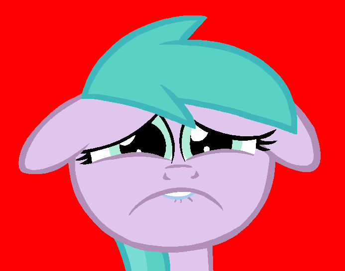 Size: 693x545 | Tagged: safe, artist:starsongandprincessskyla2006, derpibooru import, aura (character), earth pony, pony, aurabetes, aurasad, background pony, cute, female, filly, floppy ears, foal, frown, g4, image, png, red background, sad, sad eyes, sad fillies, simple background, solo