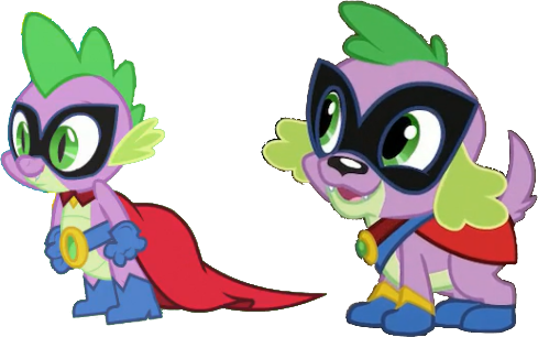Size: 489x306 | Tagged: safe, artist:pascalmulokozi2, derpibooru import, edit, edited screencap, screencap, humdrum, spike, spike the regular dog, dog, dragon, equestria girls, movie magic, power ponies (episode), spoiler:eqg specials, background removed, boots, cape, clothes, gloves, image, male, not a vector, png, power ponies, self paradox, self ponidox, shoes, simple background, transparent background
