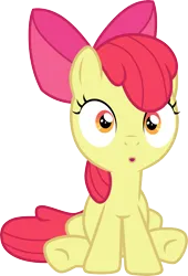 Size: 3000x4404 | Tagged: safe, artist:cloudyglow, derpibooru import, apple bloom, earth pony, pony, bloom and gloom, .ai available, /mlp/, :o, blame, female, filly, foal, image, open mouth, png, simple background, sitting, solo, transparent background, vector