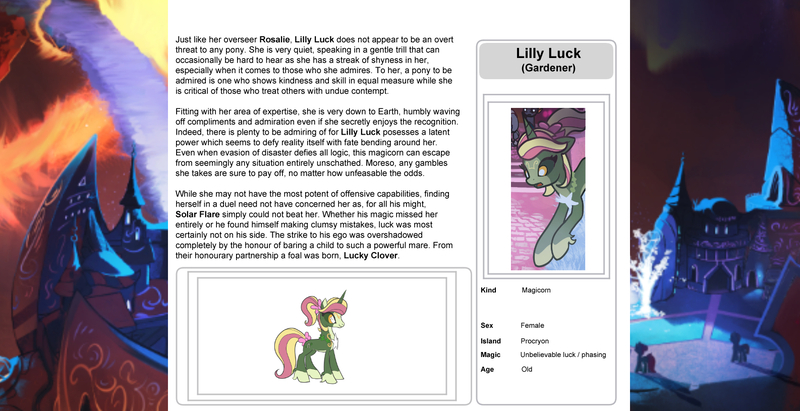 Size: 1586x815 | Tagged: safe, artist:lummh, artist:ternonadime, derpibooru import, oc, unofficial characters only, pony, comic:the lost sun, image, jpeg, magicorn, reference sheet, solo focus, text