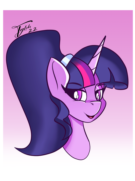 Size: 1920x2560 | Tagged: safe, artist:tyleks, derpibooru import, twilight sparkle, twilight sparkle (alicorn), alicorn, pony, cute, g4, image, png, simple background, smiling, solo