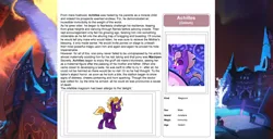 Size: 1586x815 | Tagged: safe, artist:lummh, artist:ternonadime, derpibooru import, oc, unofficial characters only, pony, comic:the lost sun, image, jpeg, magicorn, reference sheet, solo focus, text