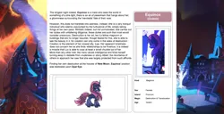 Size: 1586x815 | Tagged: safe, artist:lummh, artist:ternonadime, derpibooru import, oc, unofficial characters only, pony, comic:the lost sun, image, jpeg, magicorn, reference sheet, solo focus, text