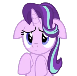 Size: 4600x4581 | Tagged: safe, artist:duskyzombie, derpibooru import, starlight glimmer, pony, unicorn, absurd resolution, cute, female, frown, glimmerbetes, image, mare, png, sad, simple background, solo, transparent background, vector
