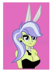 Size: 3752x5200 | Tagged: safe, artist:milkyboo898, derpibooru import, upper crust, human, equestria girls, animal costume, bunny costume, bunny ears, clothes, costume, crystal empire, humanized, image, png, solo