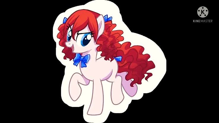 Size: 739x415 | Tagged: safe, derpibooru import, ponified, pony, bow, confident, happy, image, jpeg, looking at you, pigtails, poppy playtime, smiling, smiling at you