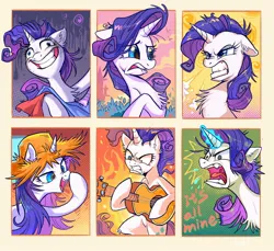 Size: 2048x1878 | Tagged: safe, artist:千雲九枭, derpibooru import, rarity, pony, unicorn, fame and misfortune, honest apple, the mean 6, female, guitar, image, jpeg, makeup, mare, musical instrument, running makeup, sisters-in-law