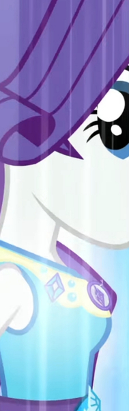 Size: 1286x4093 | Tagged: safe, derpibooru import, screencap, rarity, equestria girls, equestria girls series, forgotten friendship, cropped, female, geode of shielding, high res, image, jpeg, magical geodes, rarity peplum dress, solo, transformation