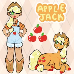 Size: 2048x2048 | Tagged: safe, artist:dreamytails, derpibooru import, applejack, earth pony, human, pony, applejack's hat, boots, clothes, cowboy boots, cowboy hat, cute, female, flannel, freckles, grin, hat, human ponidox, humanized, image, jackabetes, lipstick, makeup, mare, nail polish, one eye closed, overalls, png, self paradox, self ponidox, shoes, smiling, solo, suspenders, tanktop, unshorn fetlocks, wink
