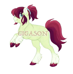 Size: 2269x2300 | Tagged: safe, artist:gigason, derpibooru import, oc, oc:juliet apple, earth pony, pony, female, image, mare, obtrusive watermark, offspring, parent:big macintosh, parent:sugar belle, parents:sugarmac, png, simple background, solo, transparent background, watermark