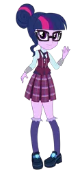 Size: 1900x3965 | Tagged: safe, artist:gmaplay, derpibooru import, sci-twi, twilight sparkle, equestria girls, friendship games, clothes, crystal prep academy uniform, image, png, school uniform, solo