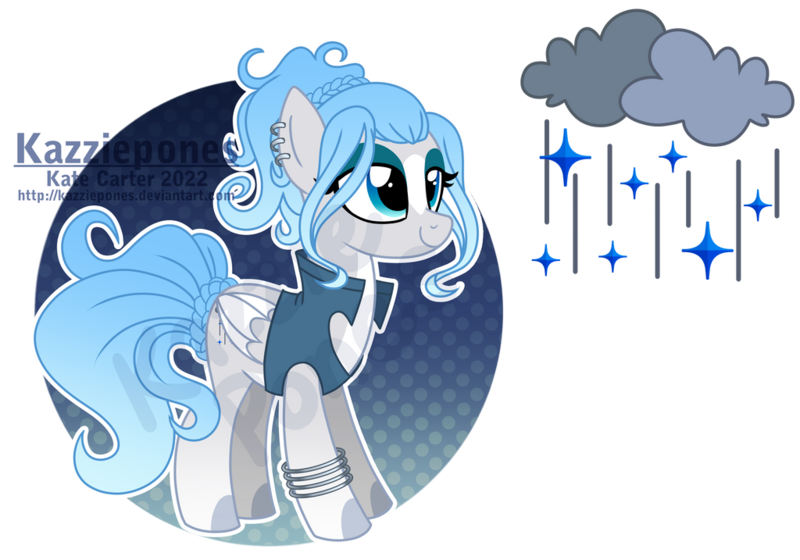 Size: 1024x717 | Tagged: safe, artist:kazziepones, derpibooru import, oc, oc:rainy daze, pegasus, pony, female, image, mare, png, solo