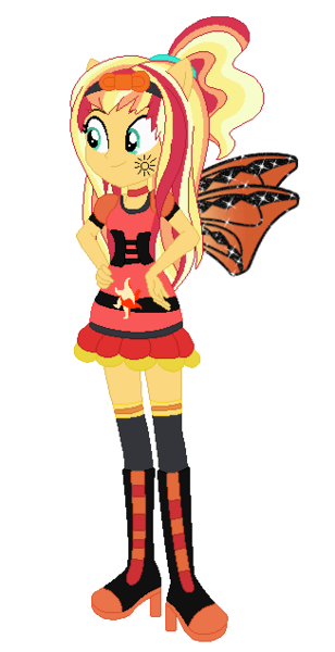 Size: 326x636 | Tagged: safe, artist:selenaede, artist:user15432, derpibooru import, sunset shimmer, fairy, human, equestria girls, alternate hairstyle, barely eqg related, base used, boots, bow, clothes, costume, crossover, cutie mark, cutie mark on clothes, fairy wings, fairyized, halloween, halloween costume, hallowinx, hand on hip, headband, high heel boots, high heels, holiday, image, long hair, orange wings, png, ponied up, ponytail, red dress, shoes, simple background, socks, sparkly wings, transparent background, wings, winx, winx club, winxified