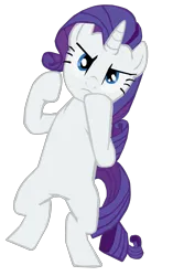 Size: 1280x2035 | Tagged: safe, artist:benpictures1, derpibooru import, rarity, pony, unicorn, dragon quest, angry, bipedal, cute, female, fighting stance, image, inkscape, png, raribetes, simple background, solo, transparent background, vector