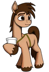 Size: 848x1256 | Tagged: safe, artist:dsb71013, derpibooru import, oc, oc:night cap, unofficial characters only, earth pony, pony, derpibooru community collaboration, 2023 community collab, cup, derpibooru exclusive, g5, image, png, solo
