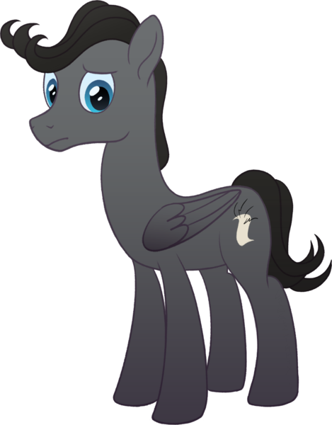 Size: 1200x1536 | Tagged: safe, artist:crystalightrocket, derpibooru import, oc, oc:greywind, pegasus, pony, derpibooru community collaboration, 2023 community collab, image, male, pegasus oc, png, sad, simple background, solo, stallion, transparent background, wings