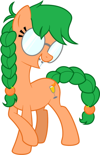 Size: 804x1244 | Tagged: safe, artist:niggerfaggot, oc, oc:morning mimosa, unofficial characters only, earth pony, pony, braces, female, glasses, image, mare, png, raised hoof, simple background, snowpity inc., solo, transparent background
