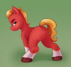 Size: 2352x2224 | Tagged: safe, artist:malarkey, derpibooru import, sprout cloverleaf, earth pony, pony, butt, g5, image, male, png, solo, sproutbutt, stallion, unshorn fetlocks