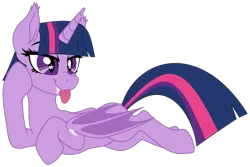 Size: 3087x2068 | Tagged: safe, artist:starshade, artist:twilyisbestpone, derpibooru import, twilight sparkle, twilight sparkle (alicorn), alicorn, bat pony, bat pony alicorn, pony, :p, adorkable, base used, bat ears, bat ponified, bat wings, cute, dork, ear tufts, fangs, female, high res, hoof on cheek, horn, image, lying down, mare, png, prone, race swap, silly, simple background, slit pupils, solo, starry eyes, tongue out, transparent background, twiabetes, twibat, wingding eyes, wings