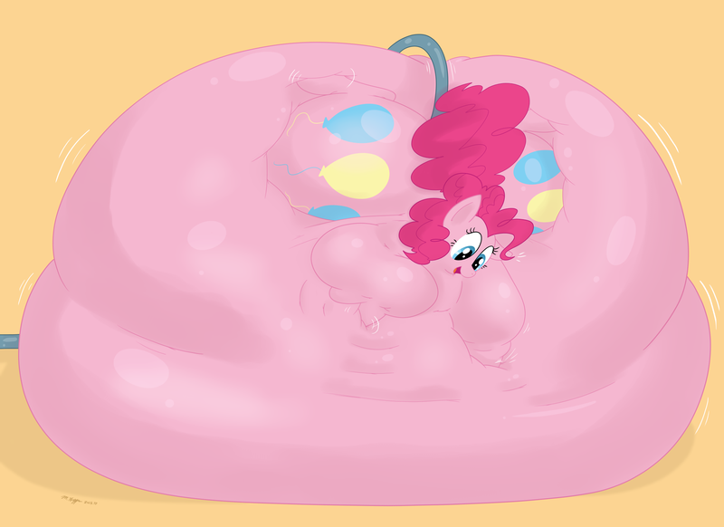 Size: 2310x1680 | Tagged: suggestive, artist:necrofeline, derpibooru import, pinkie pie, balloon pony, earth pony, inflatable pony, pony, series:puffie pie, air inflation, anal insertion, balloonie pie, belly, belly expansion, big belly, blimp, butt expansion, commission, female, growth, happy, hose, image, inflatable, inflation, insertion, leg expansion, mare, png, poking, sequence, simple background, smiling, solo, tan background, your character here