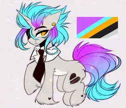 Size: 2317x2000 | Tagged: safe, artist:krissstudios, derpibooru import, oc, pony, unicorn, horn, image, male, necktie, png, simple background, solo, stallion, unicorn oc, white background