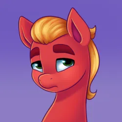 Size: 536x536 | Tagged: safe, artist:malarkey, derpibooru import, sprout cloverleaf, earth pony, pony, bust, daily sprout, doodle, g5, image, male, png, portrait, simple background, solo, stallion